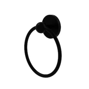 Skyline Collection Towel Ring in Matte Black