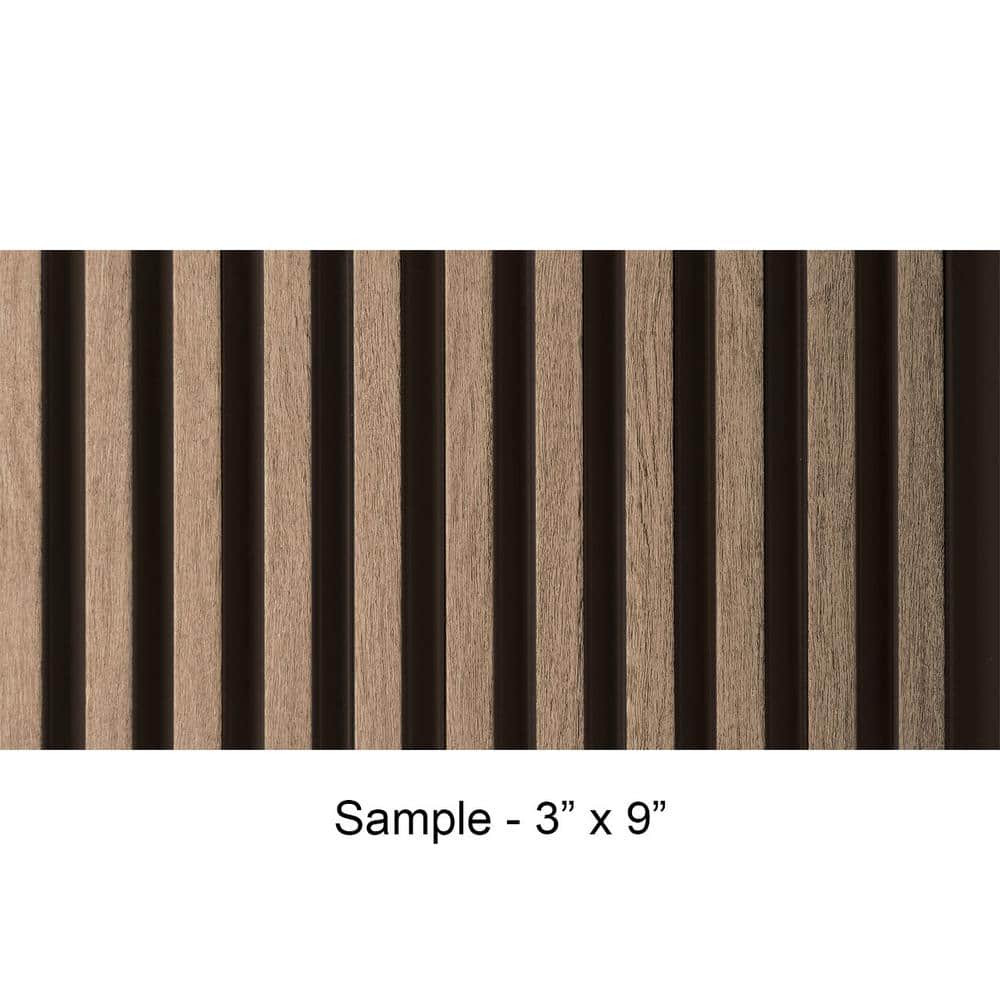 Take Home Sample - Medium Slats 1/2 in. x 0.25 ft. x 0.75 ft. Ash Gray Glue-Up Foam Wood Wall Panel(1-Piece/Pack) price history on PriceWatchPro