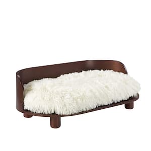 Kuai Medium Bent Wood Dark Brown Cat Bed