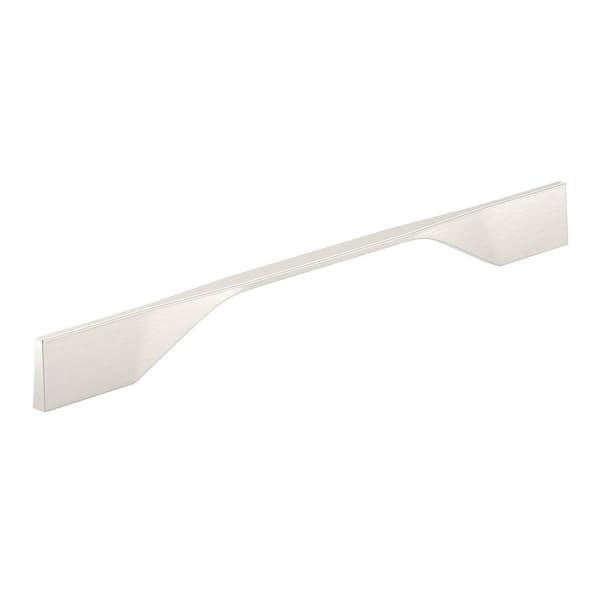 Richelieu Hardware Creston Collection 8-13/16 in. or 10-1/8 in. (224 mm or 256 mm) Modern Brushed Nickel Rectangular Cabinet Bar Pull