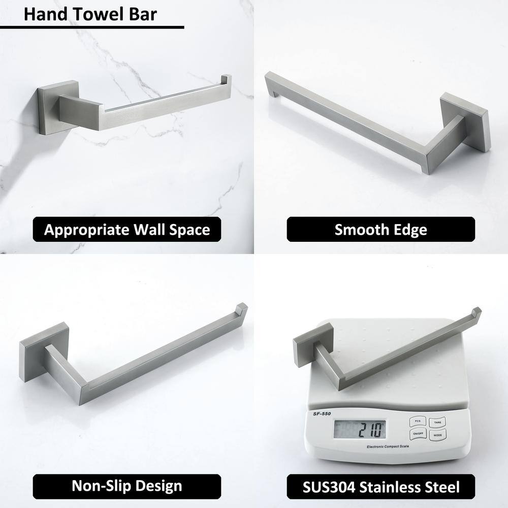 Brushed Nickel Stainless Steel Bathroom Hardware Set