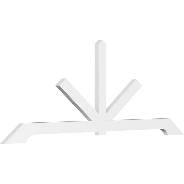 Ekena Millwork Vanguard 96 in. W x 36 in. H x 2 in. D Signature Polyurethane Bracket