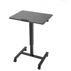 25.6 x 18.9 x 42.8 in. Black Laptop Desk with Tiltable Tabletop And Adjustable Height