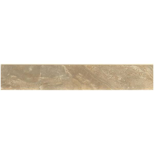 MSI Onyx Royal Bullnose 3 in. x 18 in. Polished Porcelain Wall Tile (15 lin. ft. / case)