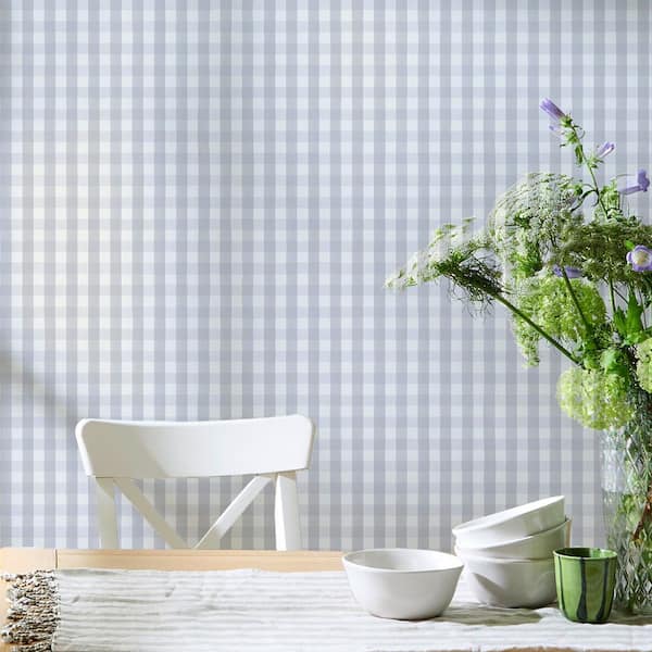 Hattie Gingham Duckegg Wallpaper