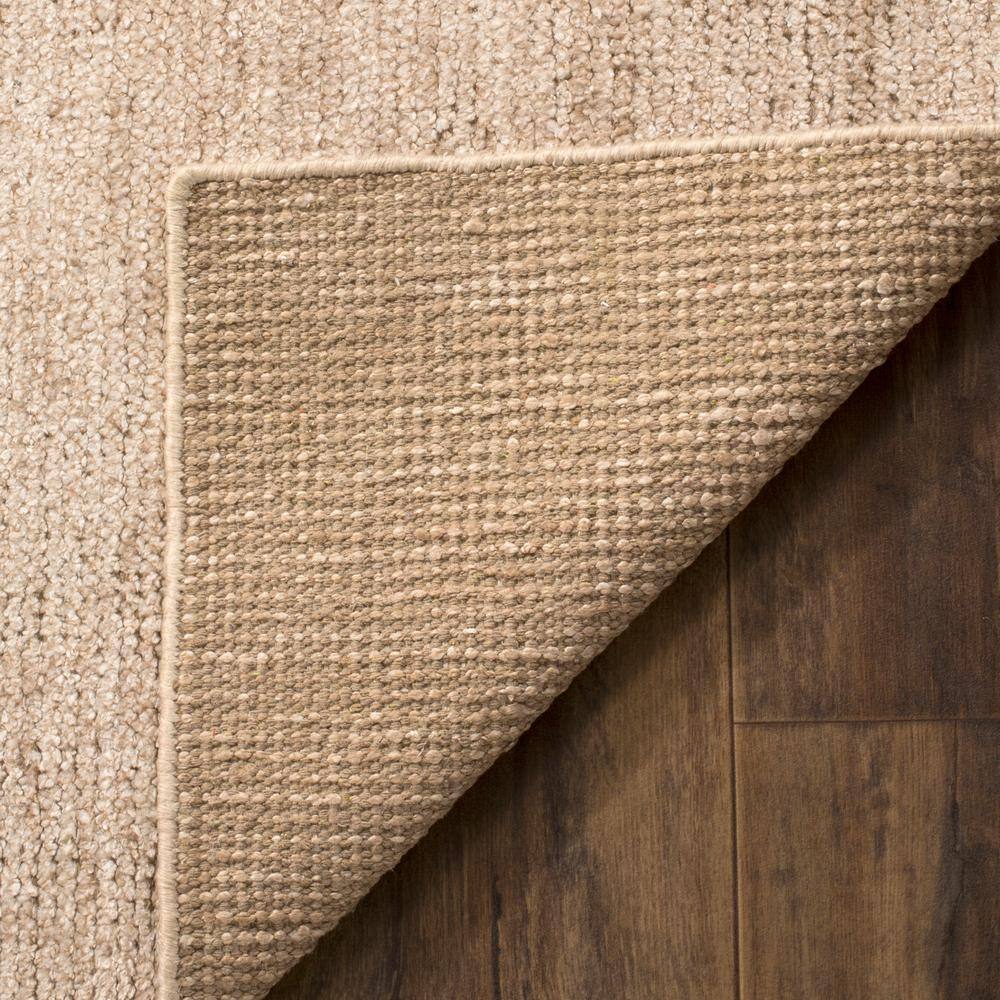 Hand-Knotted Beige Wool and Viscose 4' x 6' Area Rug