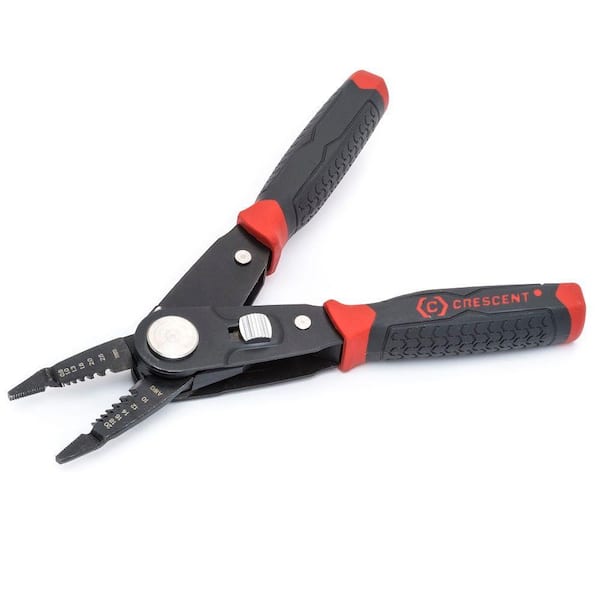 Crescent 2-in-1 Dual Linesmen and Wire Stripper Pliers with Dual Material Grips