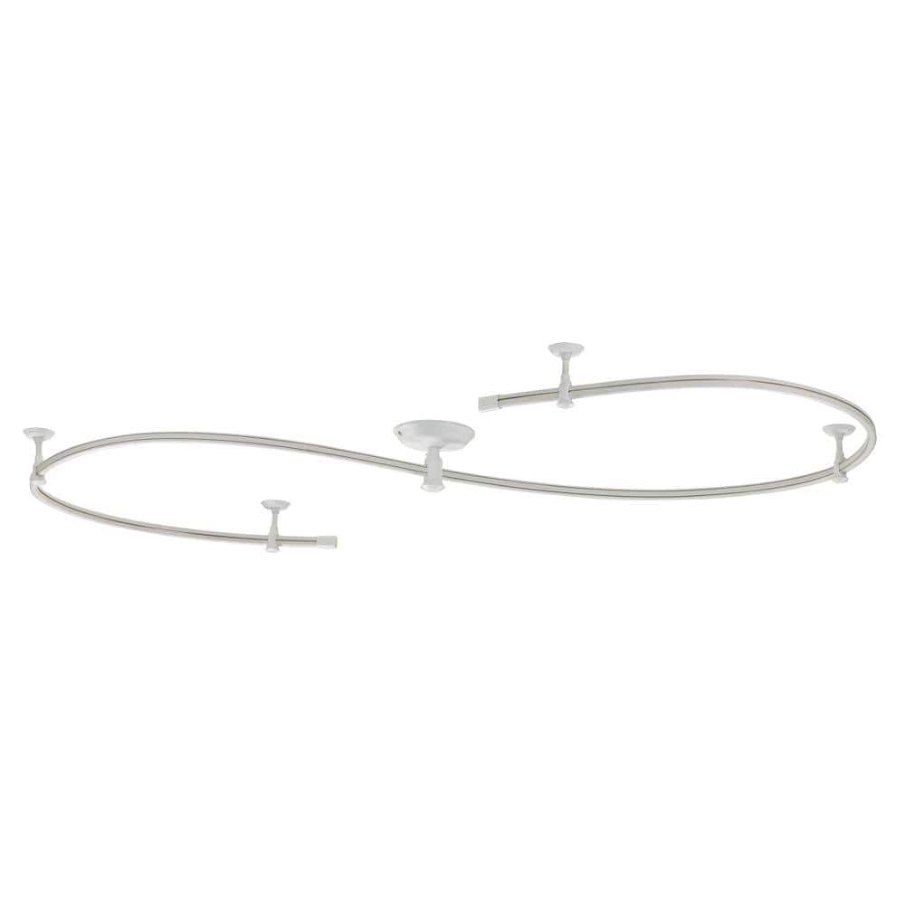 8 ft. White Flexible Track Lighting Starter Kit
