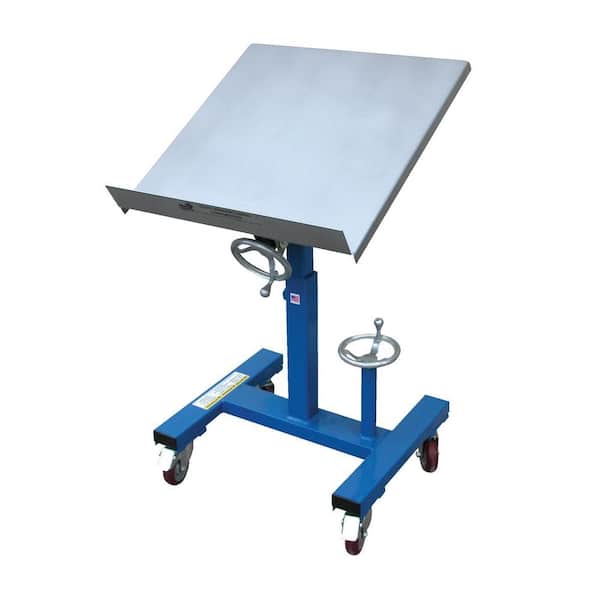 Vestil 300 lb. 24 in. x 24 in. Mobile Tilting Work Table