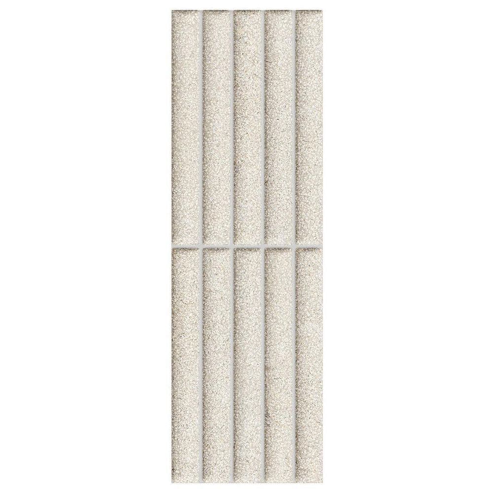 Spanish Zenstone Deco Almond 4 in. x 12 in. Matte 3D Fluted Porcelain Wall Tile Sample price history on PriceWatchPro