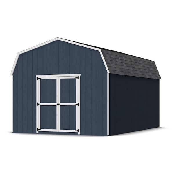 Value Gambrel 12 ft. x 18 ft. Outdoor Wood Storage Shed Precut Kit with 6 ft. Sidewalls (216 sq. ft.)
