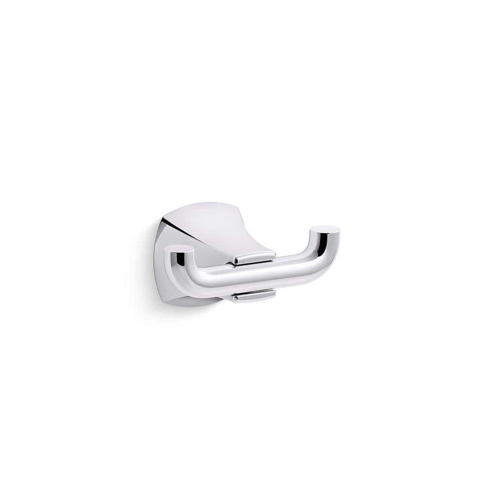 KOHLER Rubicon Single Hook Robe Hook in Polished Chrome