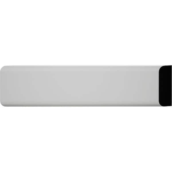 6578 1/4 in. x 3/4 in. x 96 in. Finished PVC Composite White Screen Moulding (1-Piece − 8 Total Linear Feet)