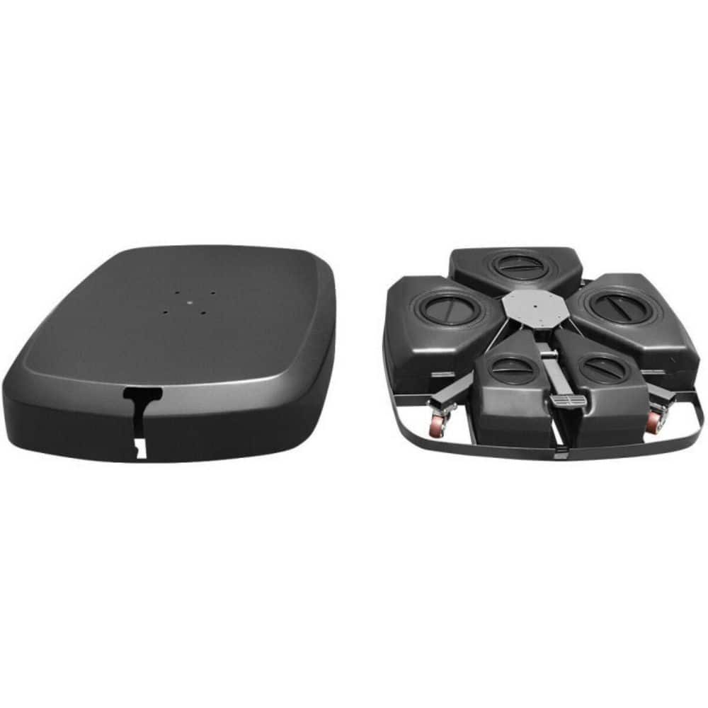Heavy Duty Patio Cantilever Patio Umbrella Base with Wheels for Garden Poolside Deck in Black price history on PriceWatchPro