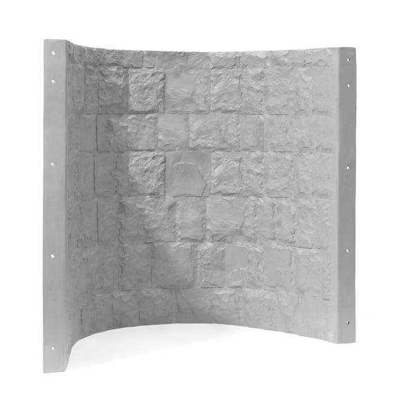 Rockwell 42 in. x 23 in. x 48 in. Grey Composite Window Well