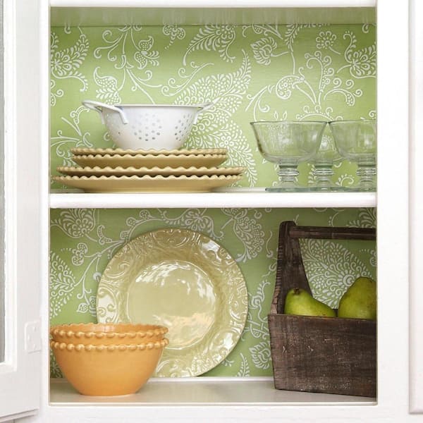 Self Adhesive Decorative Contact Paper Shelf Liner for Kitchen Cabinets  Drawer