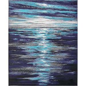 Metro Lakeview Navy Blue 8' 0 x 10' 0 Area Rug