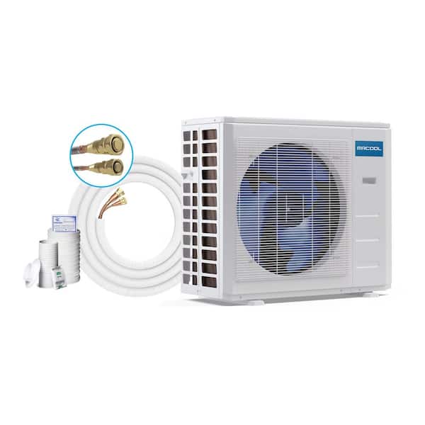 5th Gen DIY 12,000 BTU 23.5 SEER2 1-Ton Mini-Split Heat Pump Condenser with 25 ft. Pre-Charged Line Set-115-Volt-R454B