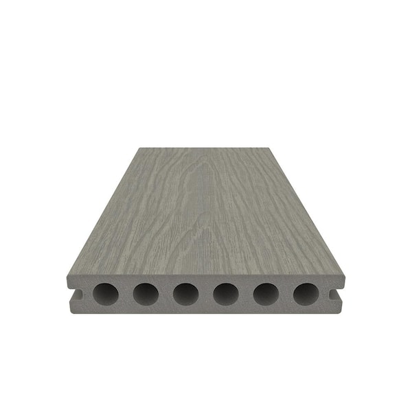 NewTechWood UltraShield Natural Voyager Series 1 in. x 6 in. x 8 ft. Roman Antique Hollow Composite Decking Board (10-Pack)