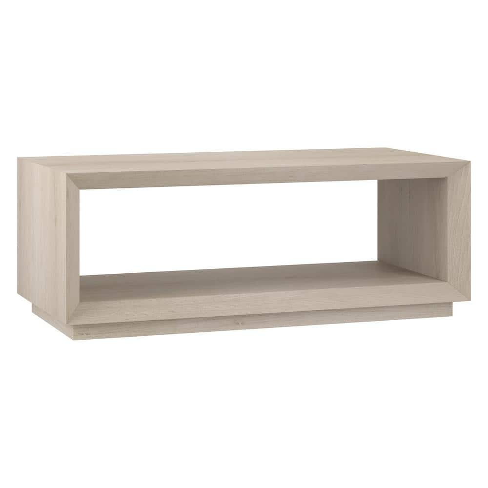 Meyer&Cross Tannen 47.5 in. Alder White Rectangle MDF Top Coffee Table