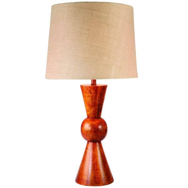 Kenroy Home Rica 30 in. H Teak Table Lamp
