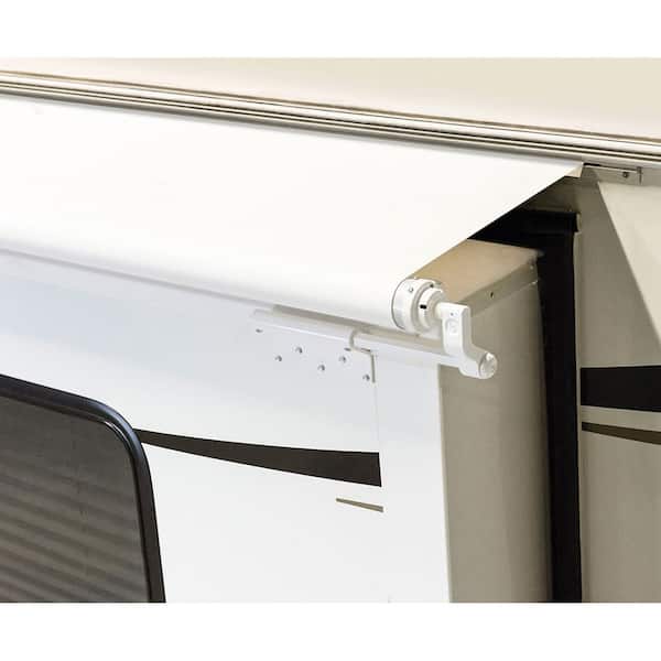 Solera White Awning Slider with White Weatherguard - 150 in.