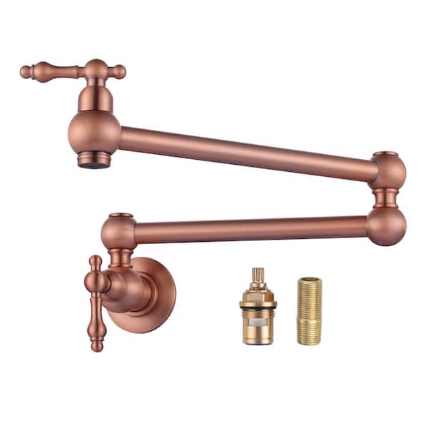 ALEASHA Wall Mounted Pot Filler only for Cold in Copper