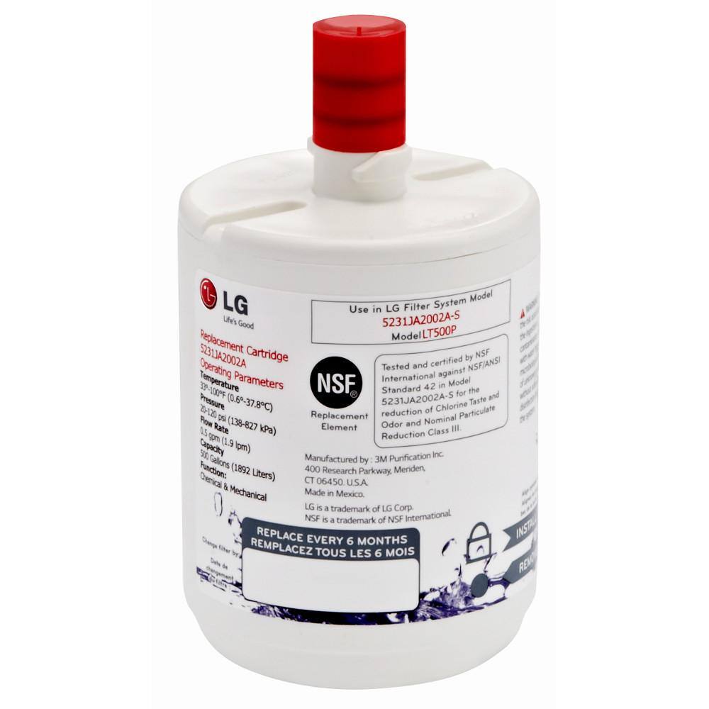 Lg Electronics Refrigerator Water Filter Lt500pc The Home Depot