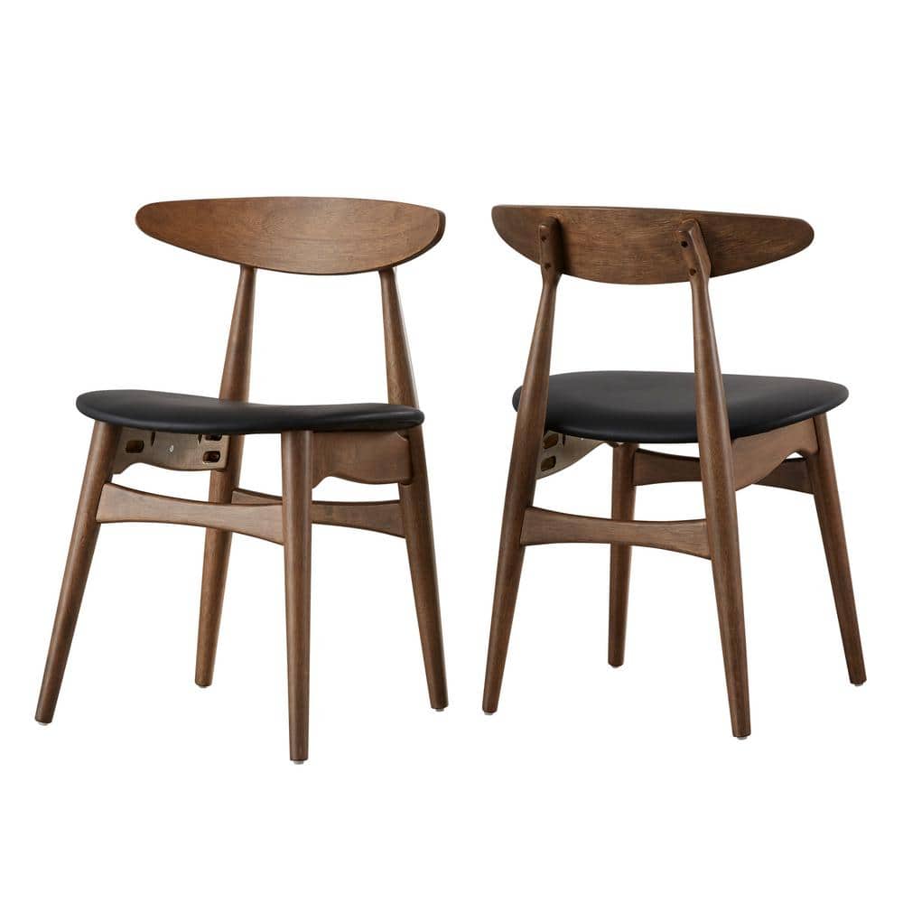 HomeSullivan Judson Scandinavian Chestnut Dining Chair 40512N-BKS2P ...