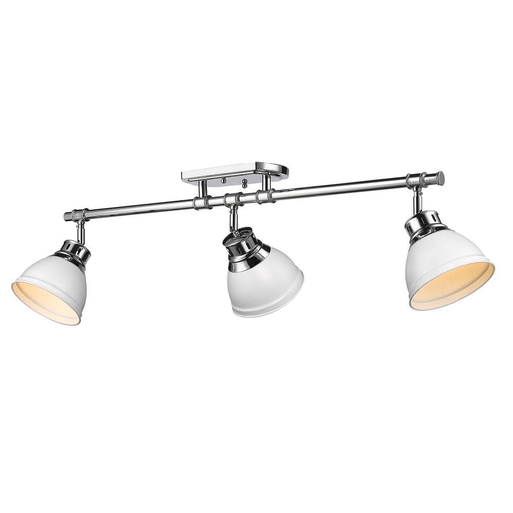 Duncan 35.375 in. 3-Light Chrome Semi-Flush Mount price history on PriceWatchPro
