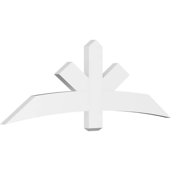 Ekena Millwork Alberta 72 in. W x 24 in. H x 2 in. D Signature Polyurethane Bracket