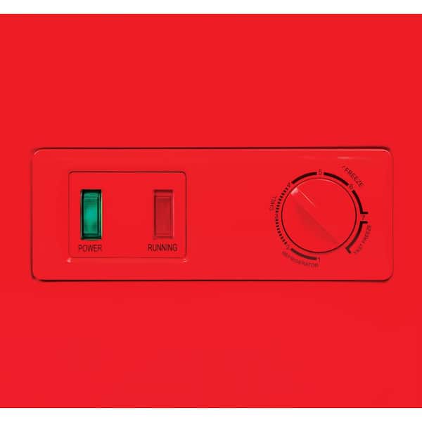 Nostalgia 3.2 cu. ft. Mini Fridge in Red with Freezer CKRF32CR - The Home  Depot