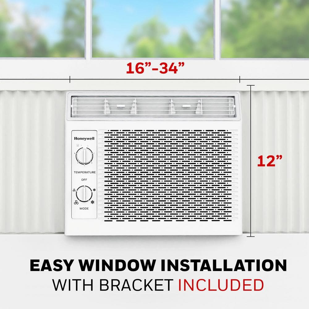 Honeywell 5000 BTU White Window Air Conditioner with Remote