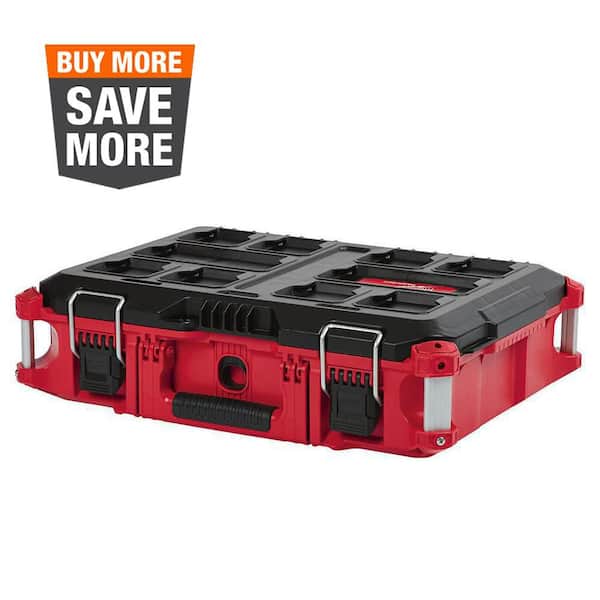 PACKOUT 22 in. Medium Red Tool Box with 75 lbs. Weight Capacity