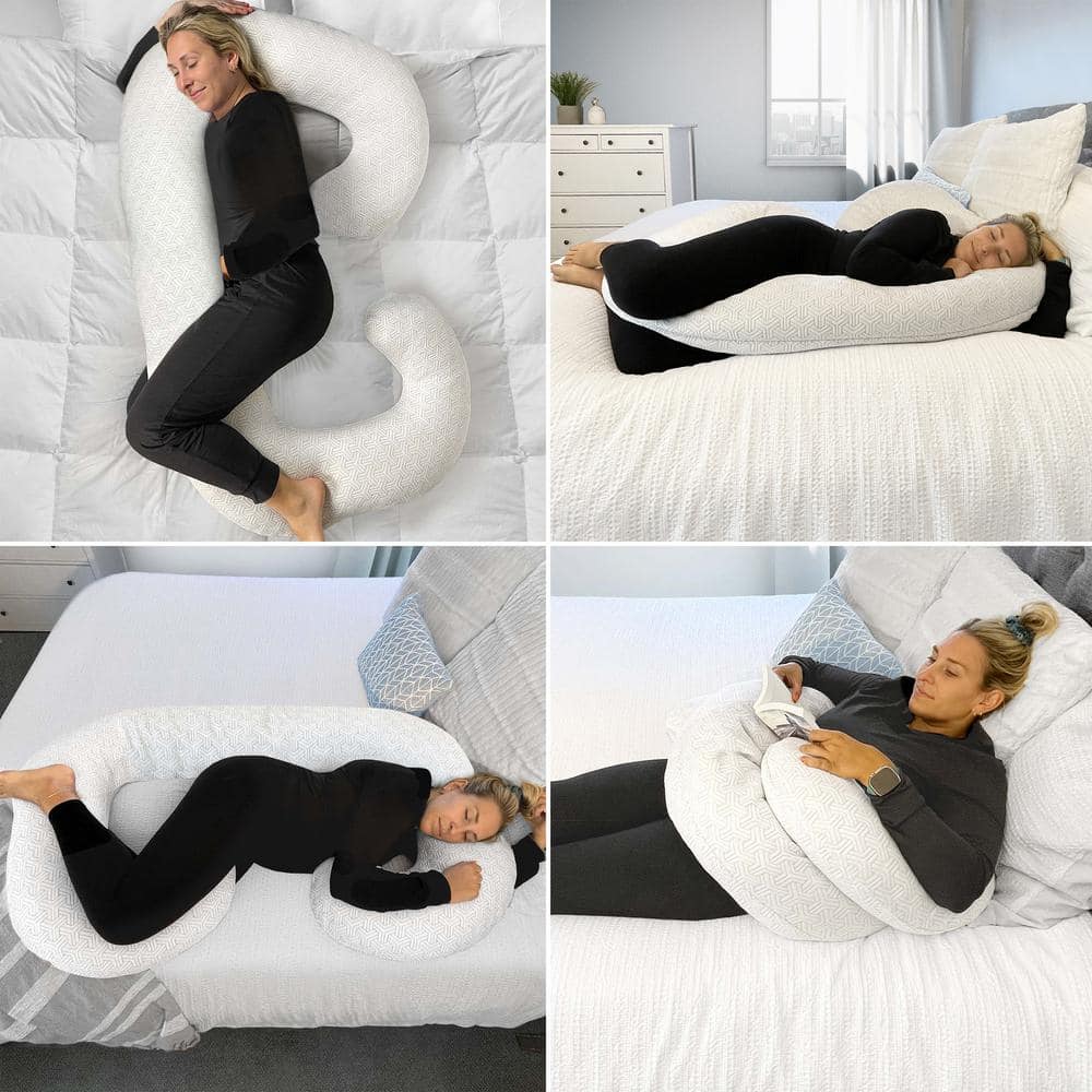 Cooling Body Pillow with Foam and Fiber F01 0015 SP BS 01 DREAMPLSHBODY The Home Depot