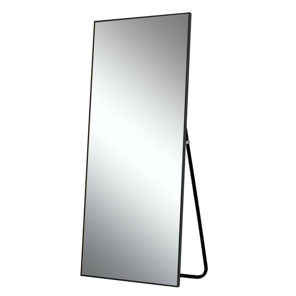24 in. W x 71 in. H Metal Framed Full Length Mirror Wall Mounted Free Stand