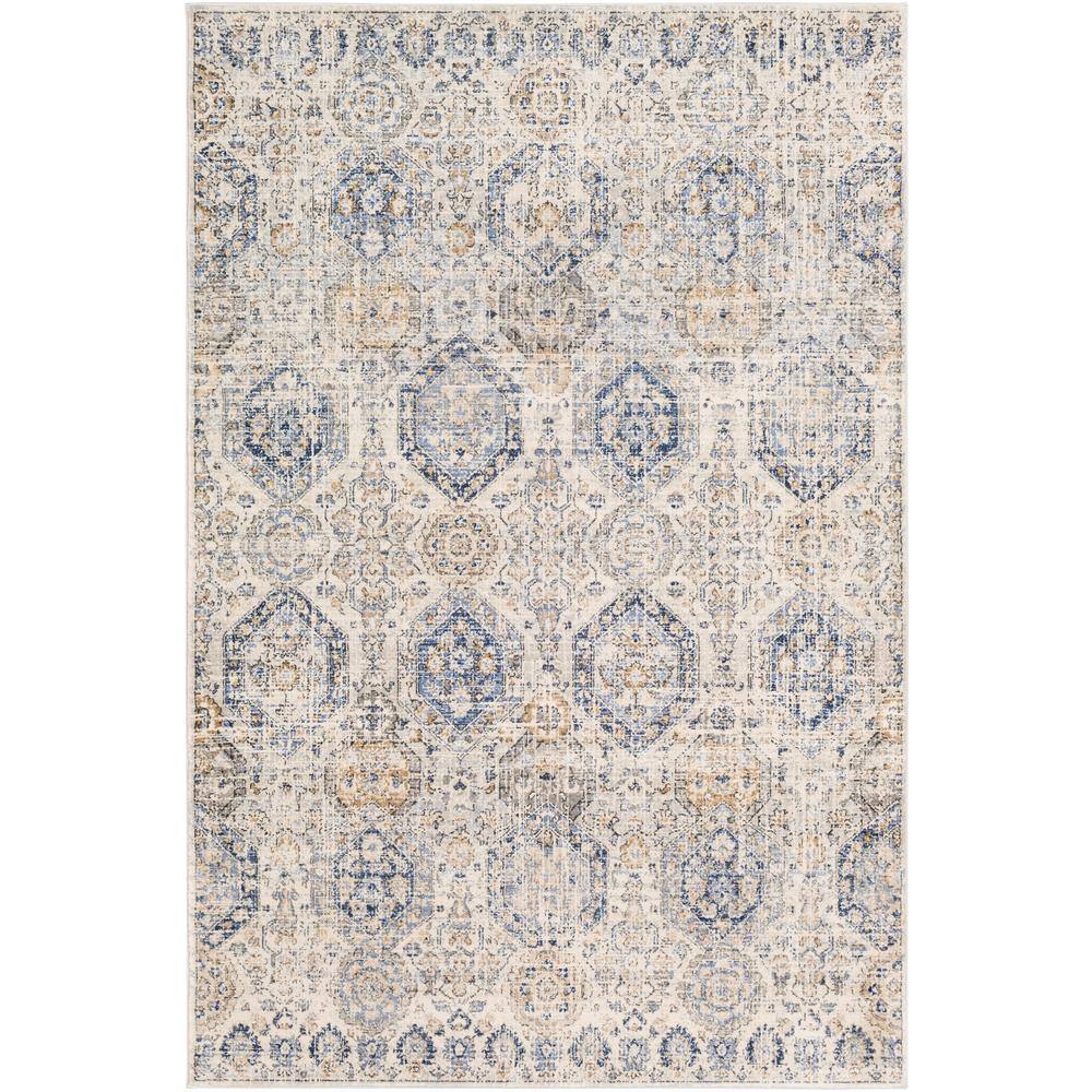 Artistic Weavers Eira Blue / Orange Area Rug 5'3 x 7'3