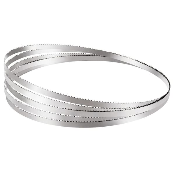 Band Saw Blade, 5 Pieces/Pack Bandsaw Blades, Carbon Steel, Wrapped by Rust-Proof Paper, 51.2 x 0.63 x 0.02 in.