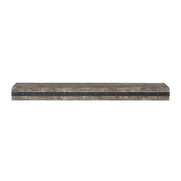 4 ft. Gristmill Finish Cap-Shelf Mantel