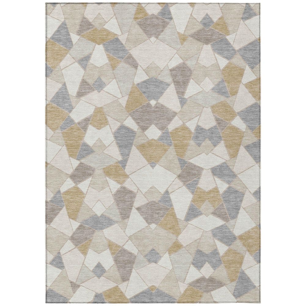 Chantille Machine Washable Indoor/Outdoor Abstract ACN2504 Ivory 5 ft. x 7 ft. 6 in. Area Rug price history on PriceWatchPro