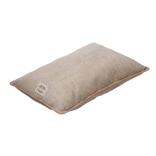 Happy Tails Large Chenille Pet Bed Beige 30 in. x 40 in. 37004 The Home Depot