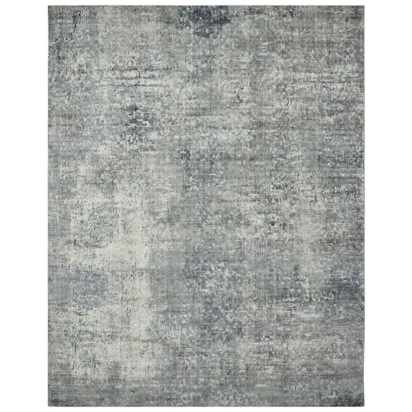 Alpha 7 ft. x 9  ft. Grey Western Area Rug