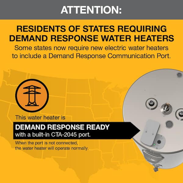 Rheem Gladiator 40 Gal. Medium 12 Year 5500/5500-Watt Smart Electric Water  Heater with Leak Detection and Auto Shutoff XE40M12CS55U1 - The Home Depot