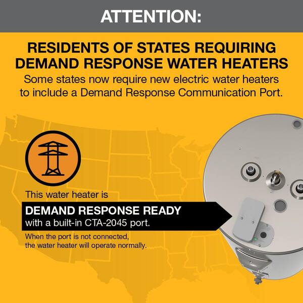 Rheem Gladiator 40 Gal. Medium 12 Year 5500/5500-Watt Smart Electric Water  Heater with Leak Detection and Auto Shutoff XE40M12CS55U1 - The Home Depot