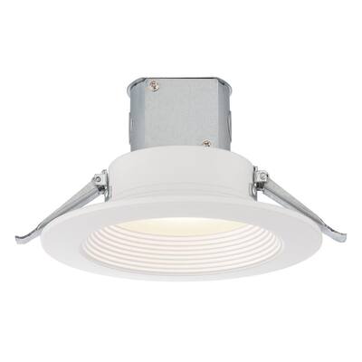 Easy-Up 6 in. White Baffle Recessed Integrated LED Kit at 93.5 CRI, 3000K, 859 Lumens