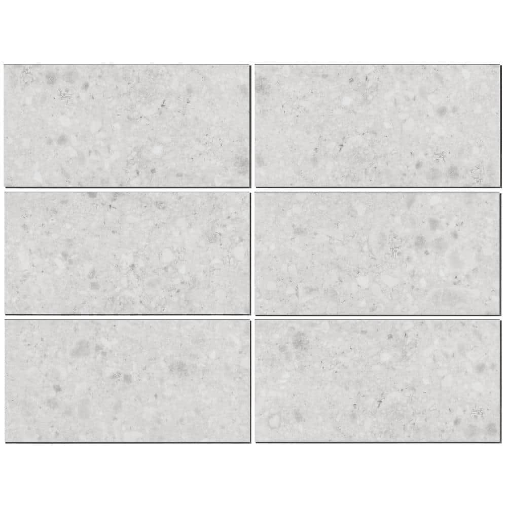 Silver Beige 12" x 24" Matte LVT Tile with Water Protection