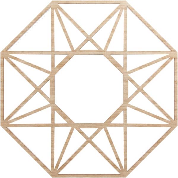 Ekena Millwork 0.25 in. x 7 in. x 18 in. Wood Medallion Moulding