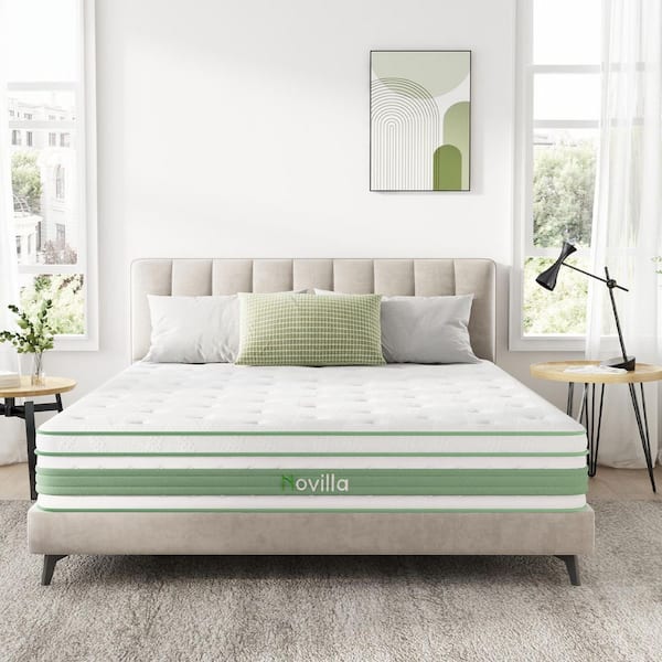 Full Medium Gel Memory Foam Hybrid Mattress 12 in. Bed-in-a-Box Mattress