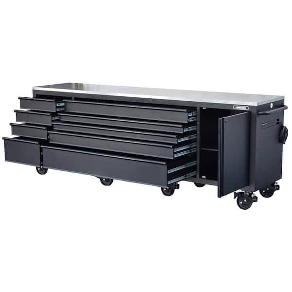 Husky 108 in. W x 24 in. D 9-Drawer Heavy-Duty Mobile Workbench