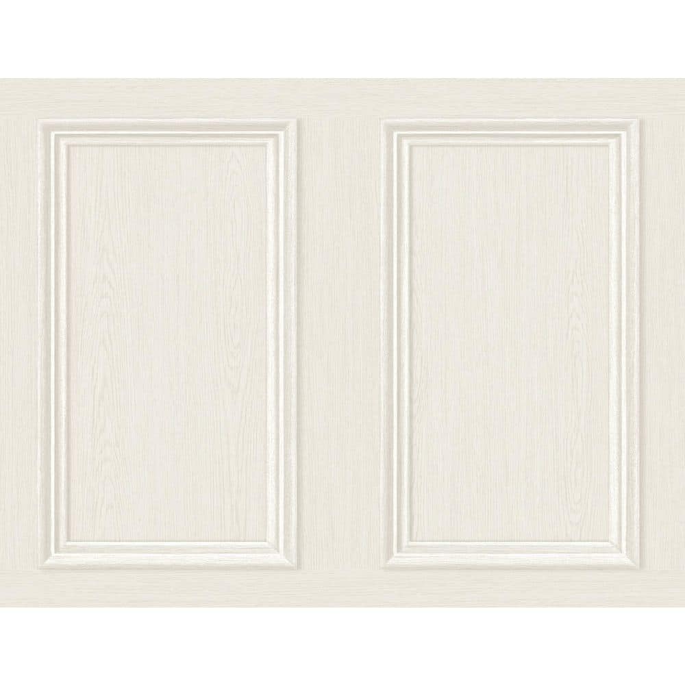 STACY GARCIA HOME Dove Faux Wood Panel Vinyl Peel and Stick Wallpaper
